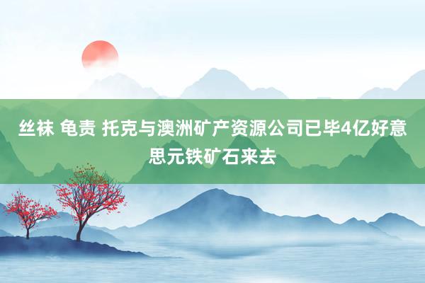 丝袜 龟责 托克与澳洲矿产资源公司已毕4亿好意思元铁矿石来去