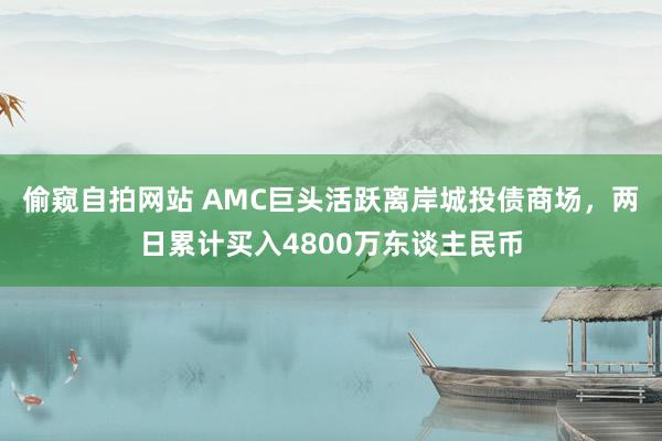 偷窥自拍网站 AMC巨头活跃离岸城投债商场，两日累计买入4800万东谈主民币