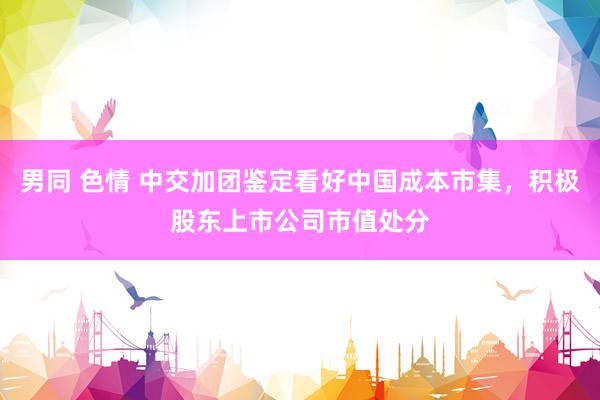 男同 色情 中交加团鉴定看好中国成本市集，积极股东上市公司市值处分